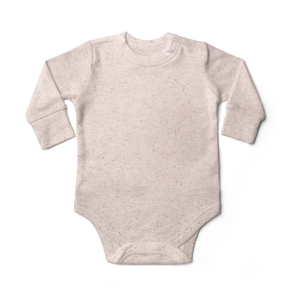 Goumi Kids Long Sleeve Bodysuit and Pants Set Tan - Picture 1 of 6